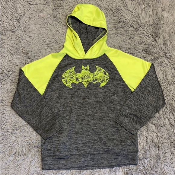 neon yellow batman hoodie